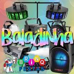 Kit Mini Baladinha Iluminao + Maquina de Bolhas de Sabo e Fumaa + Caixa de som Bluetooth